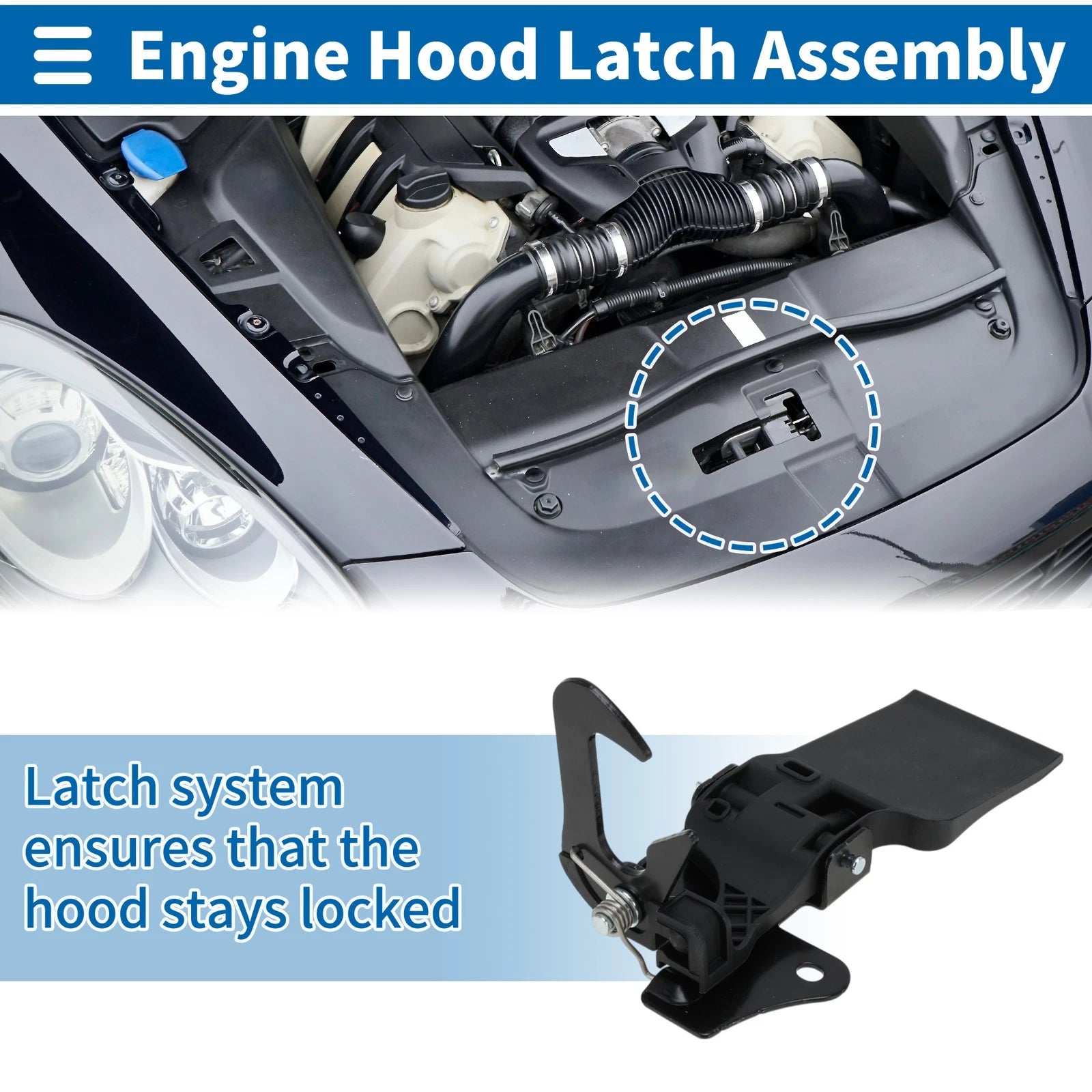 Hood Latch Assembly for Audi Q3 (2011–2018) Replacement