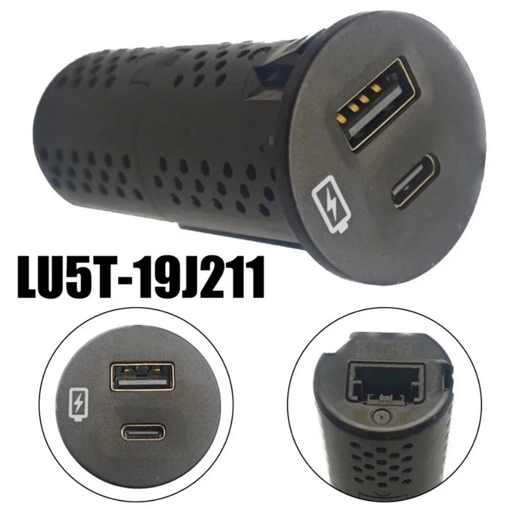 USB Charger Plug Hub Type C for Ford (2021–2022) LU5T-19J211