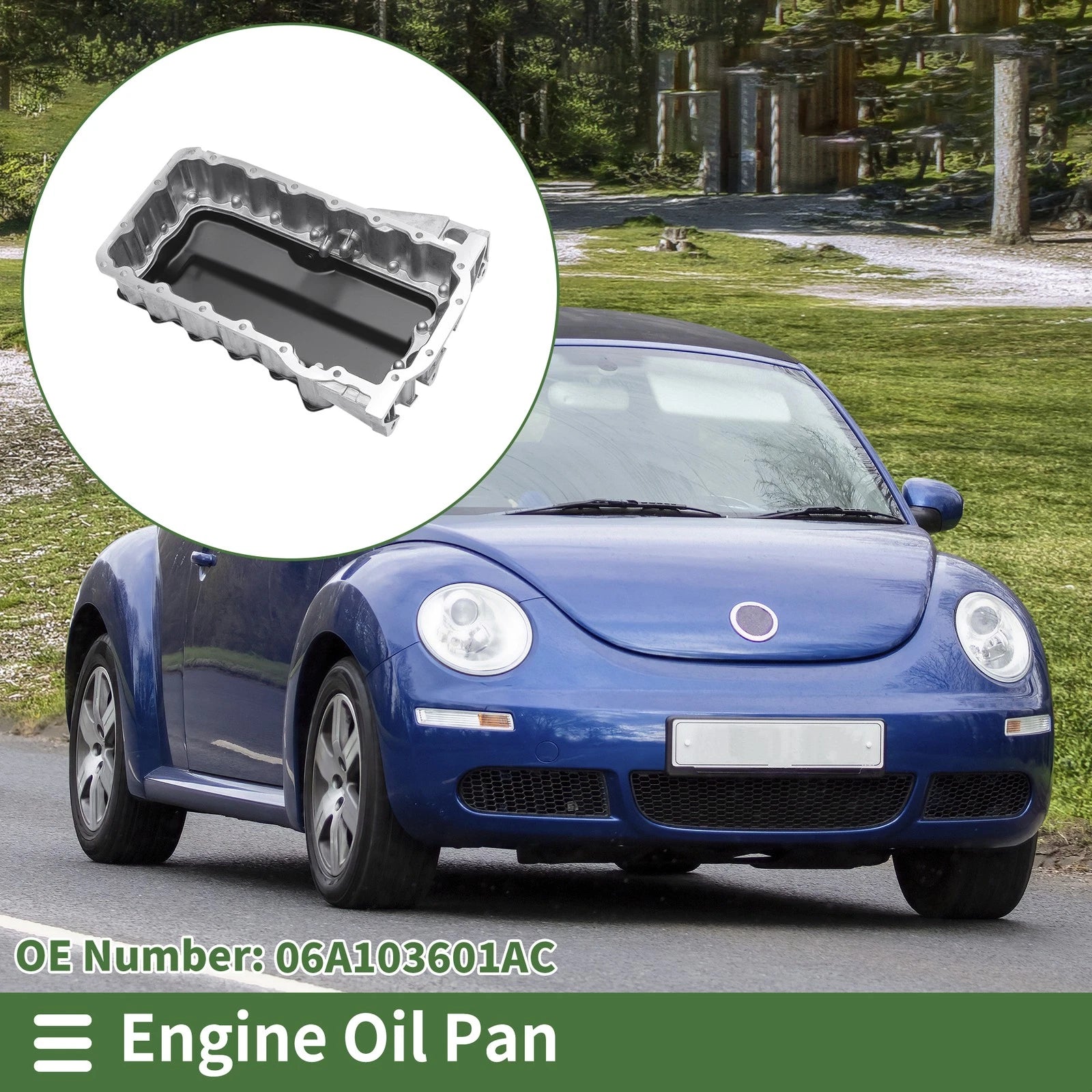 Engine Oil Pan Replacement Aluminum for Volkswagen Beetle (1998–2006)