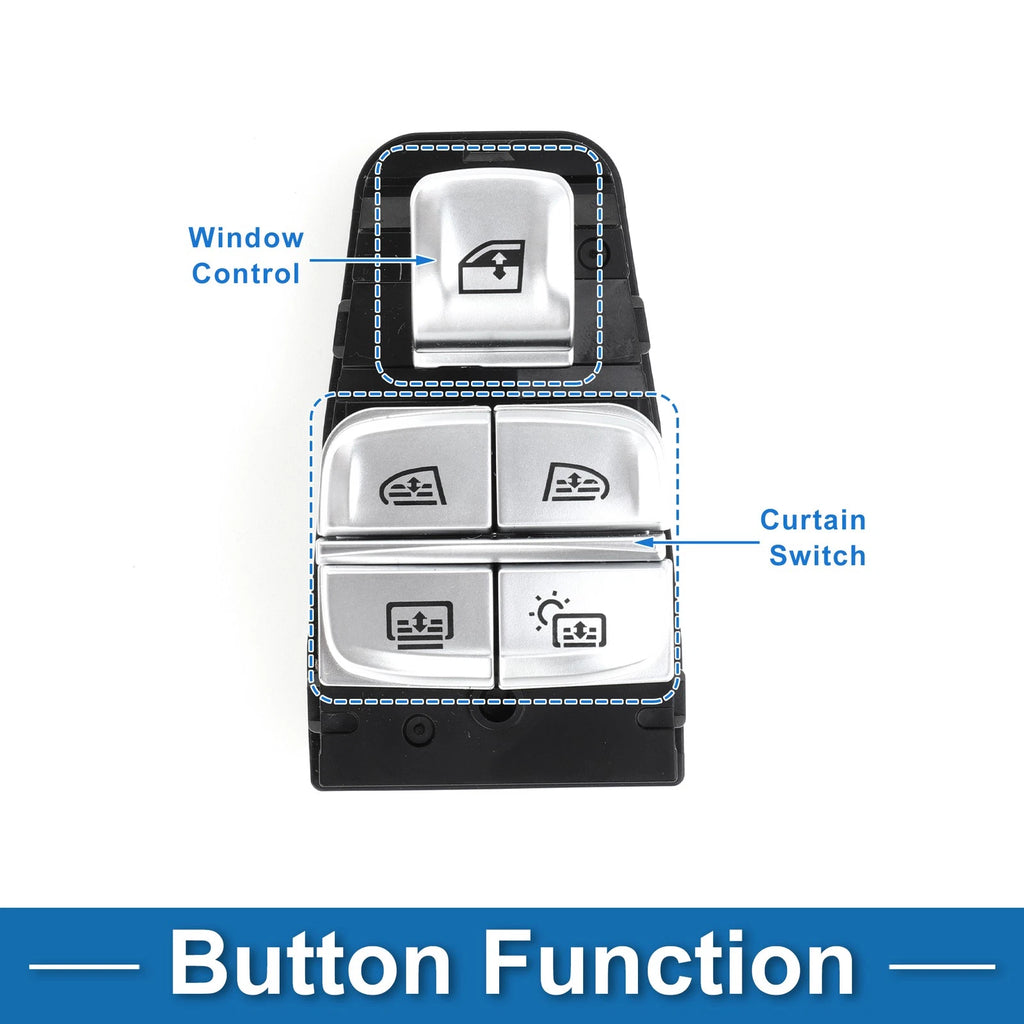 Power Window Switch Front Left Right Side for BMW 740i 750i (2010–2018)