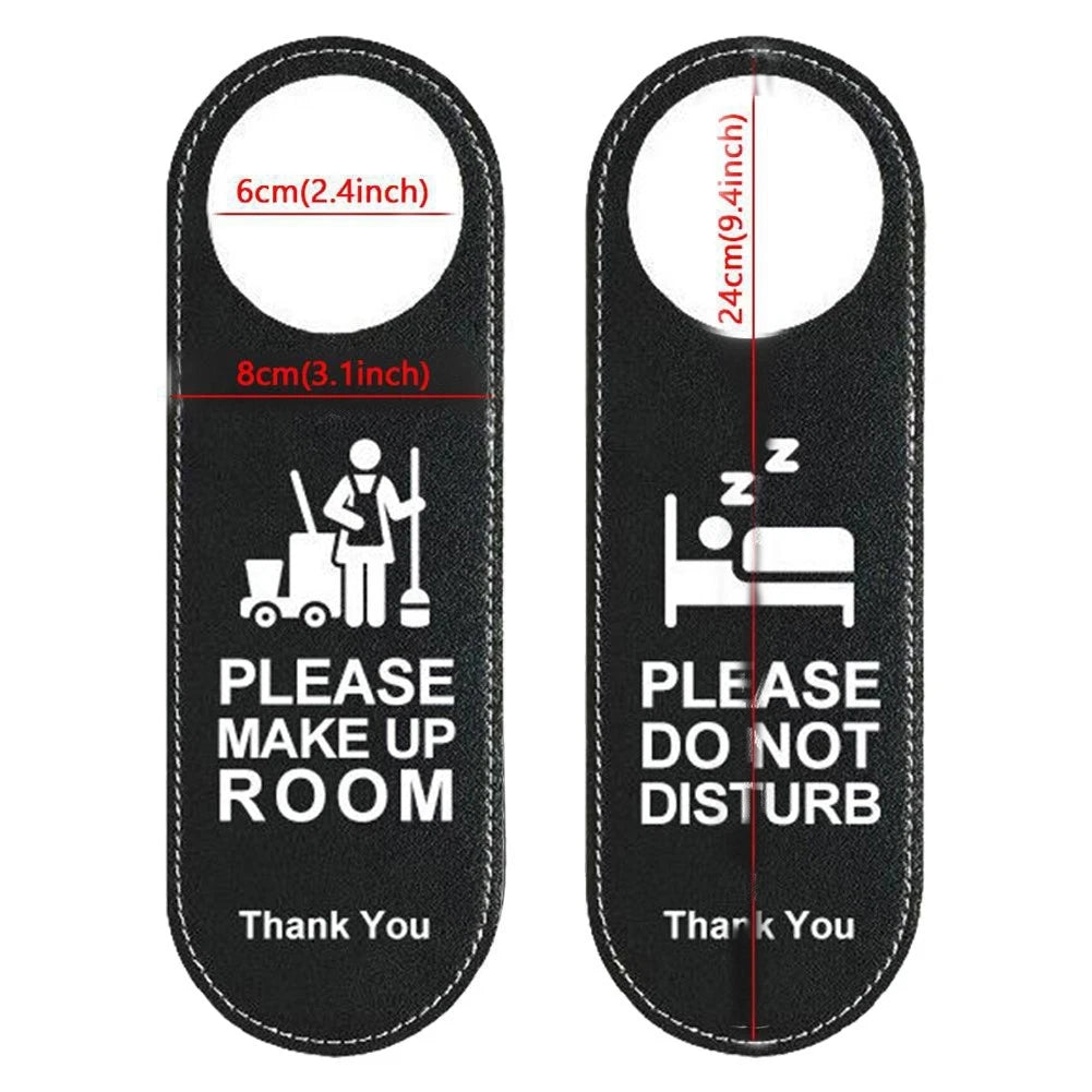 Double-Sided Door Sign for Hotel (No Year Range Specified)