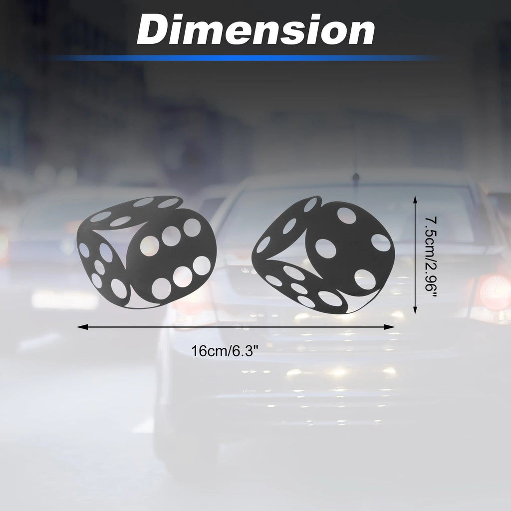 Reflective Bumper Decal for - Black Dice