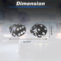 Reflective Bumper Decal for - Black Dice
