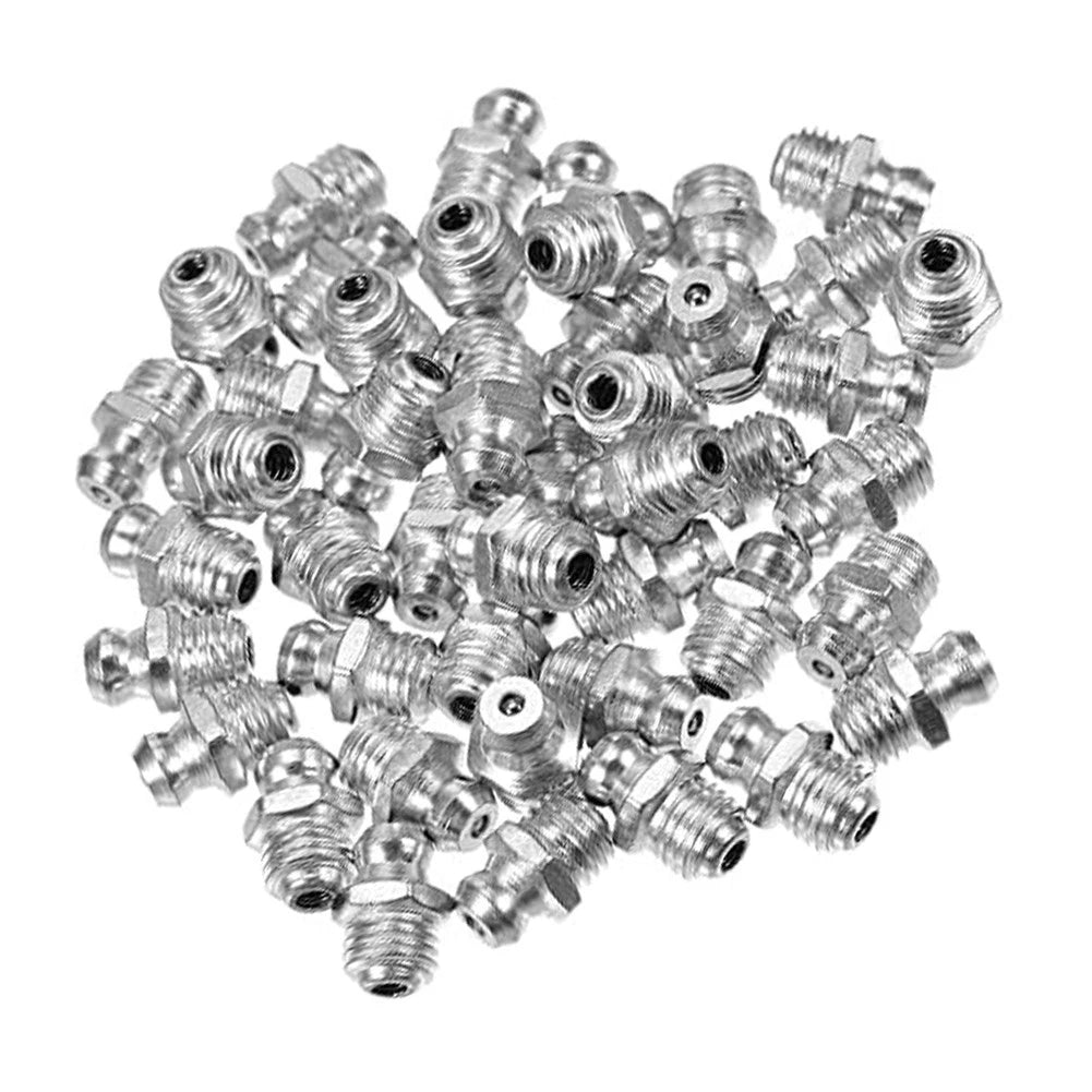 50pcs M6 Stainless Steel Grease Nipples Metric External Thread