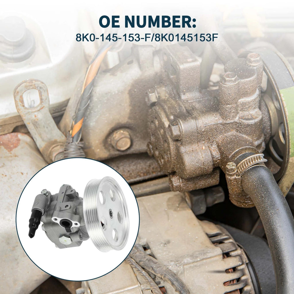 Power Steering Pump Replacement with Pulley for Audi A4 A5 (2009–2012)