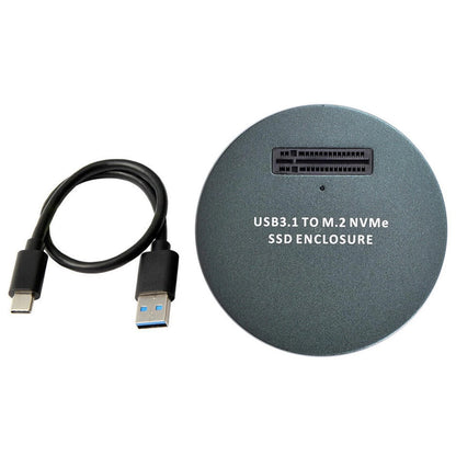 M.2 NVME PCIe SSD Enclosure to Type-C USB Adapter Reader Converter