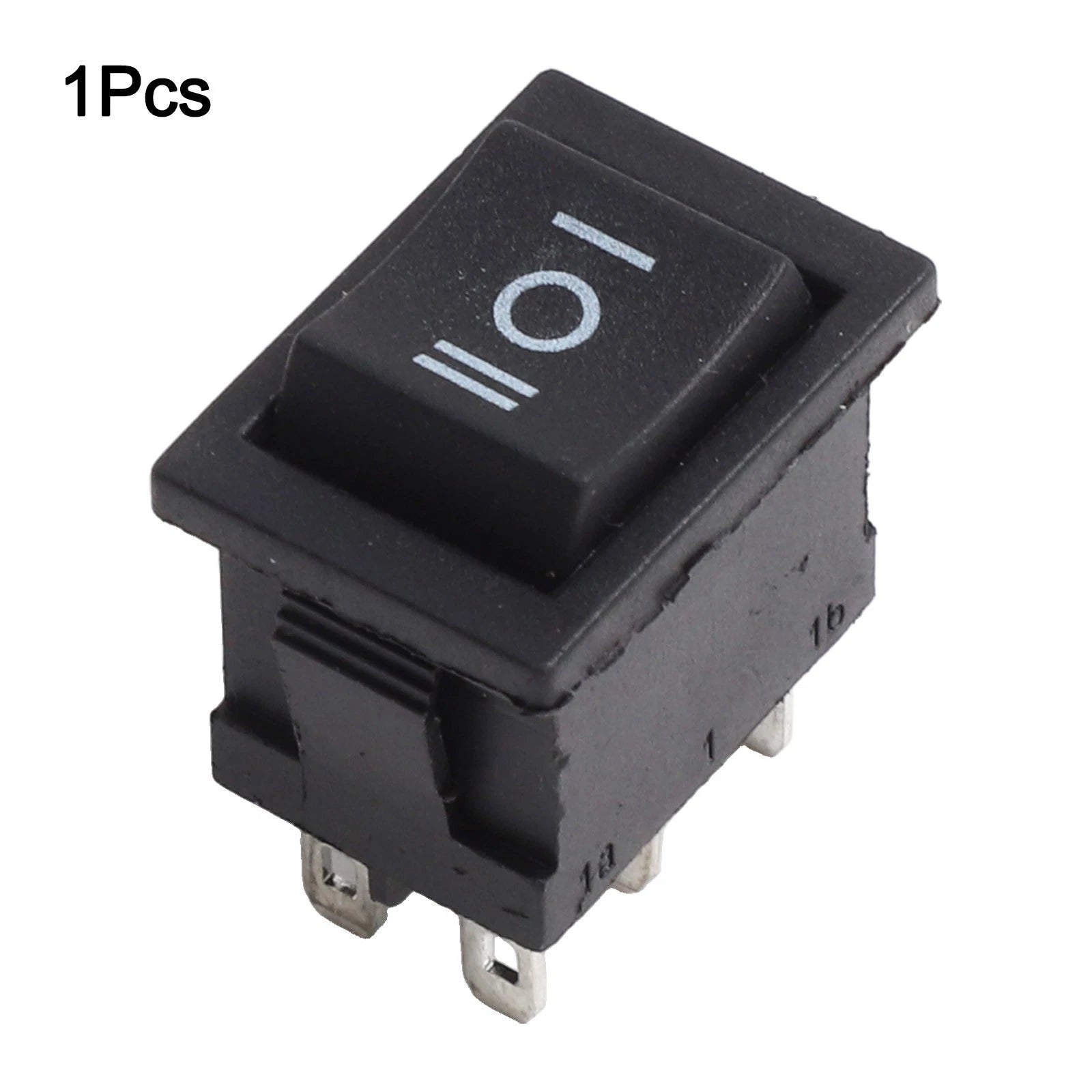 KCD1 Black DPDT Rocker Switch for Diverse Applications