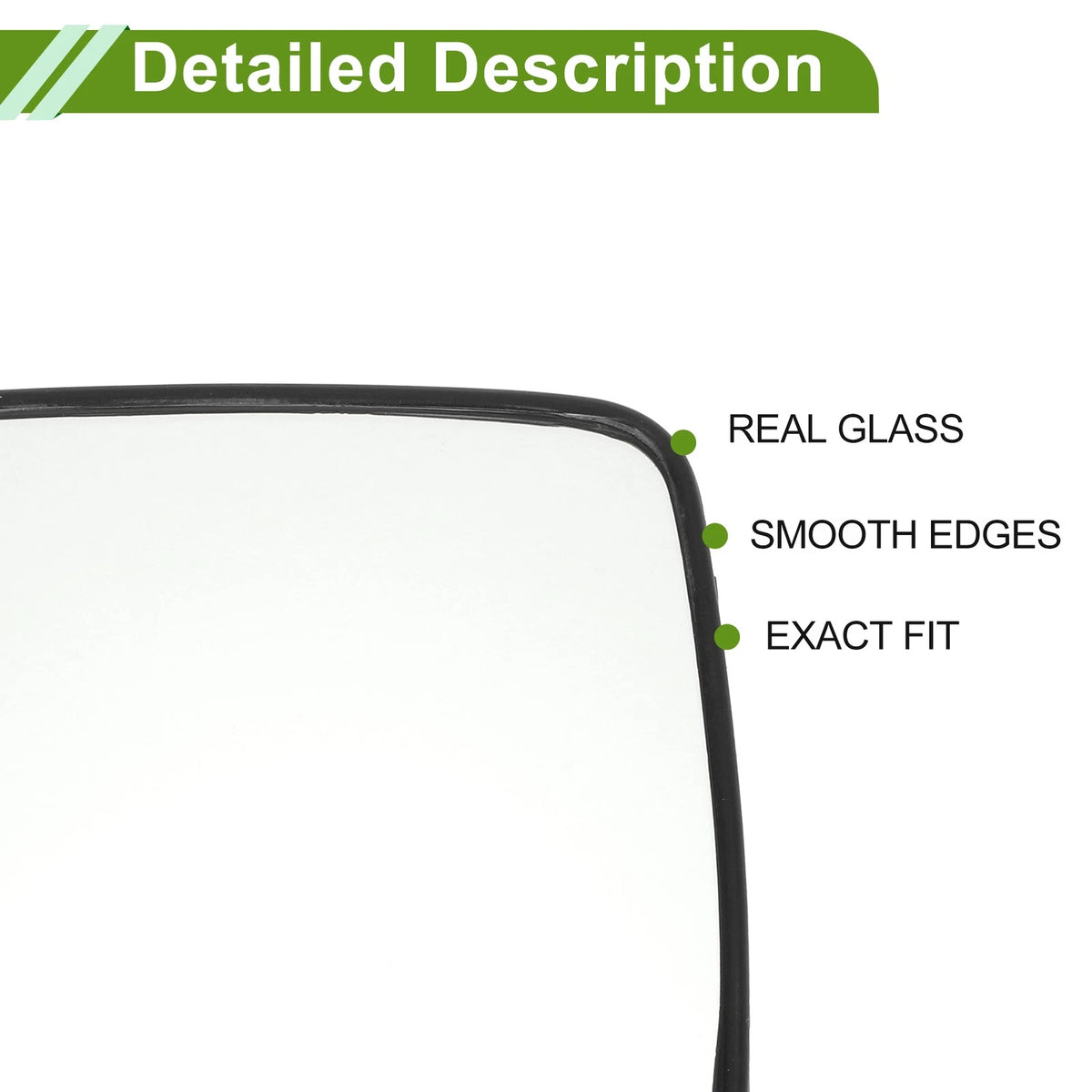 Right Heated Mirror Glass Replacement for Hyundai Grand Wagon/H1