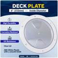 6" Round Inspection Deck Plate for Marine Access Hatch (Boat)