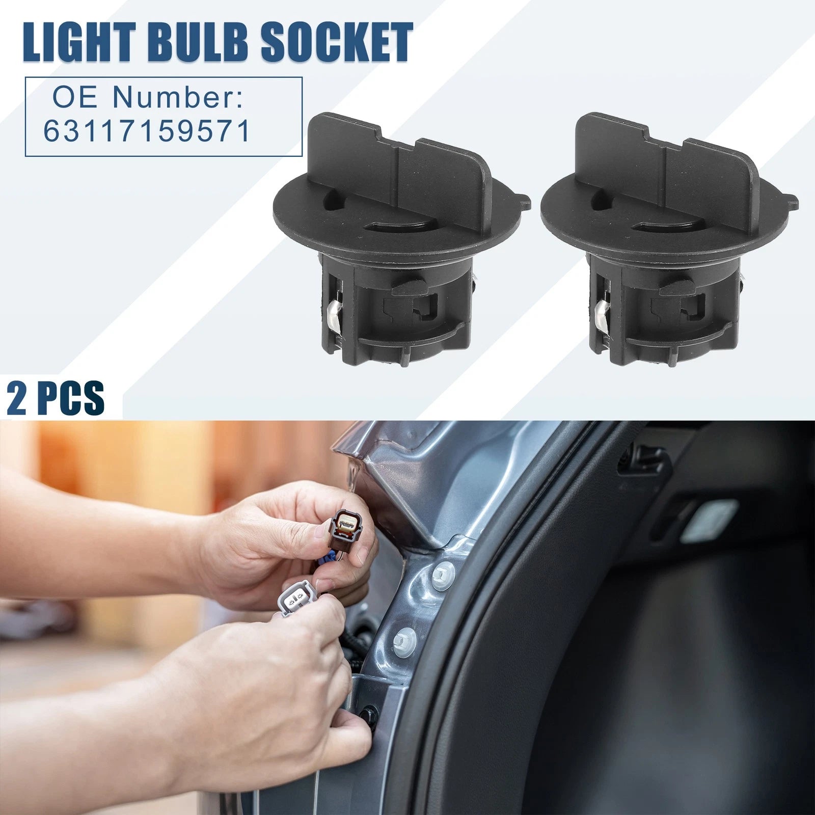 Front Turn Signal Light Bulb Sockets Set for BMW 325i 330i (2006–2013)