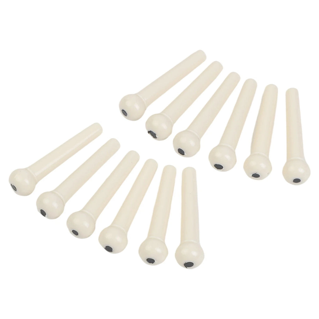 12X Bridge Pins for Acoustic Guitar (Fixed Holder Tool/Accessories)