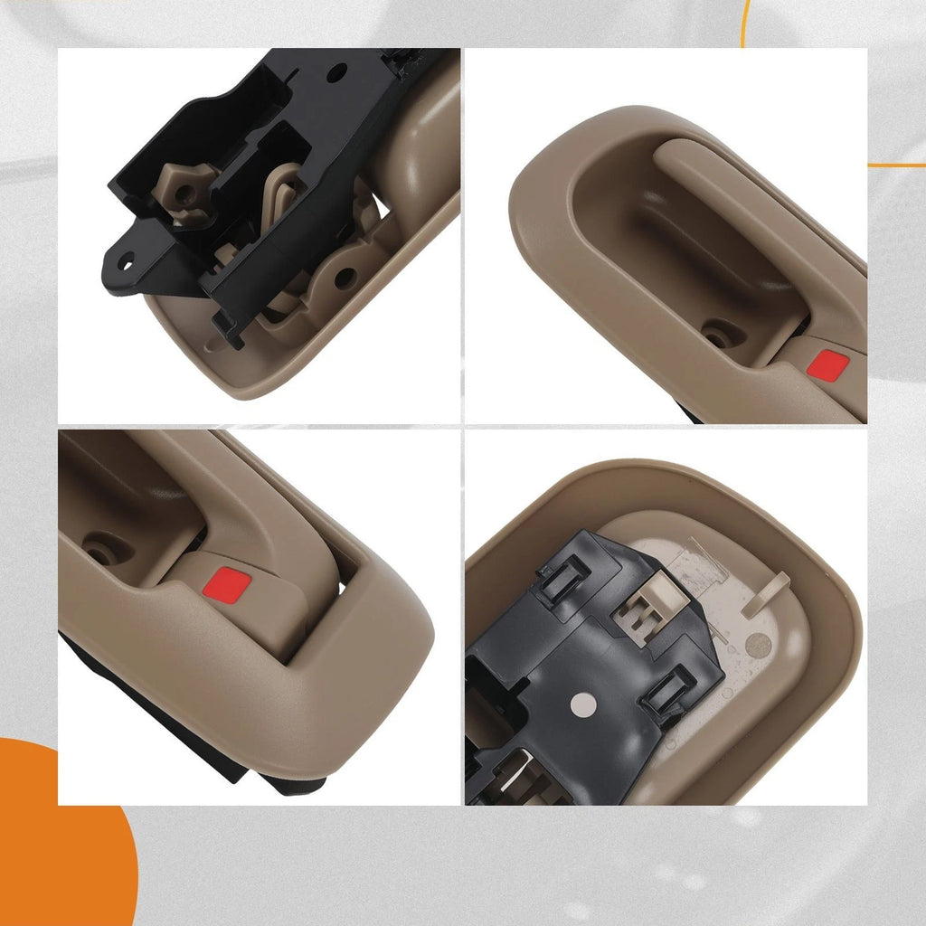 Front Left Interior Door Handle for Toyota Sienna (1998–2003) Beige Plastic