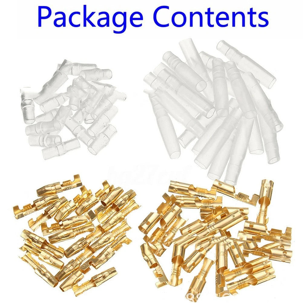 Assortment Terminals Kit for Electrical Wire Crimp Connectors (Male/Female)