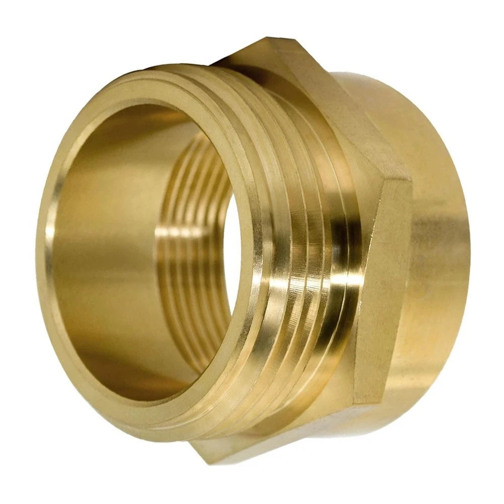 Brass Hose Adapter 1-1/2 NPT Female Hexagonal Fitting for Automotive