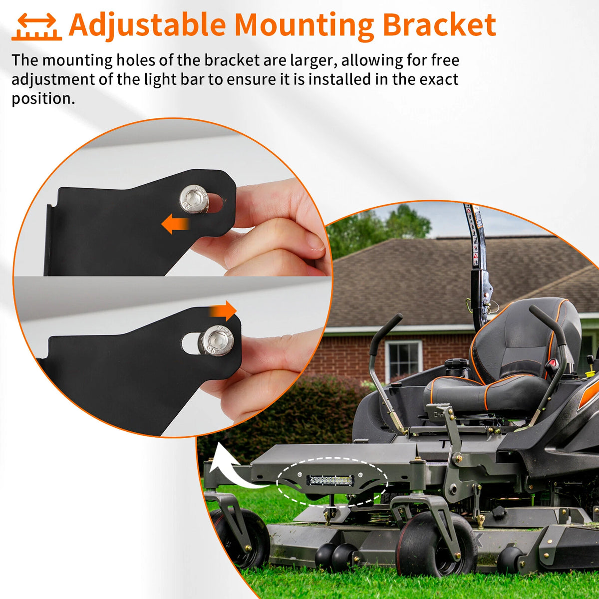 LED Light Bar w/ Bracket Hardware Kit for Spartan Mowers (486-0052-00)
