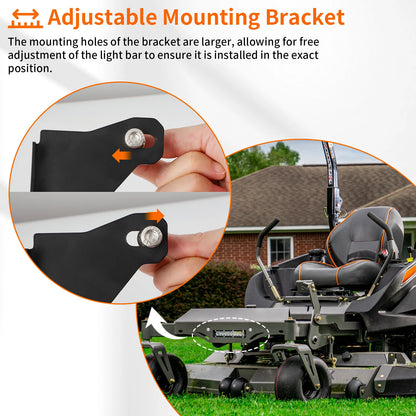 LED Light Bar w/ Bracket Hardware Kit for Spartan Mowers (486-0052-00)
