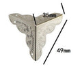 Set of 6 Iron Corner Protectors for Wooden Boxes