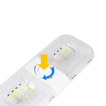 Dimmable RV LED Dome Light 10W 12V 24V 3 Color White Warm Yellow for Automobile