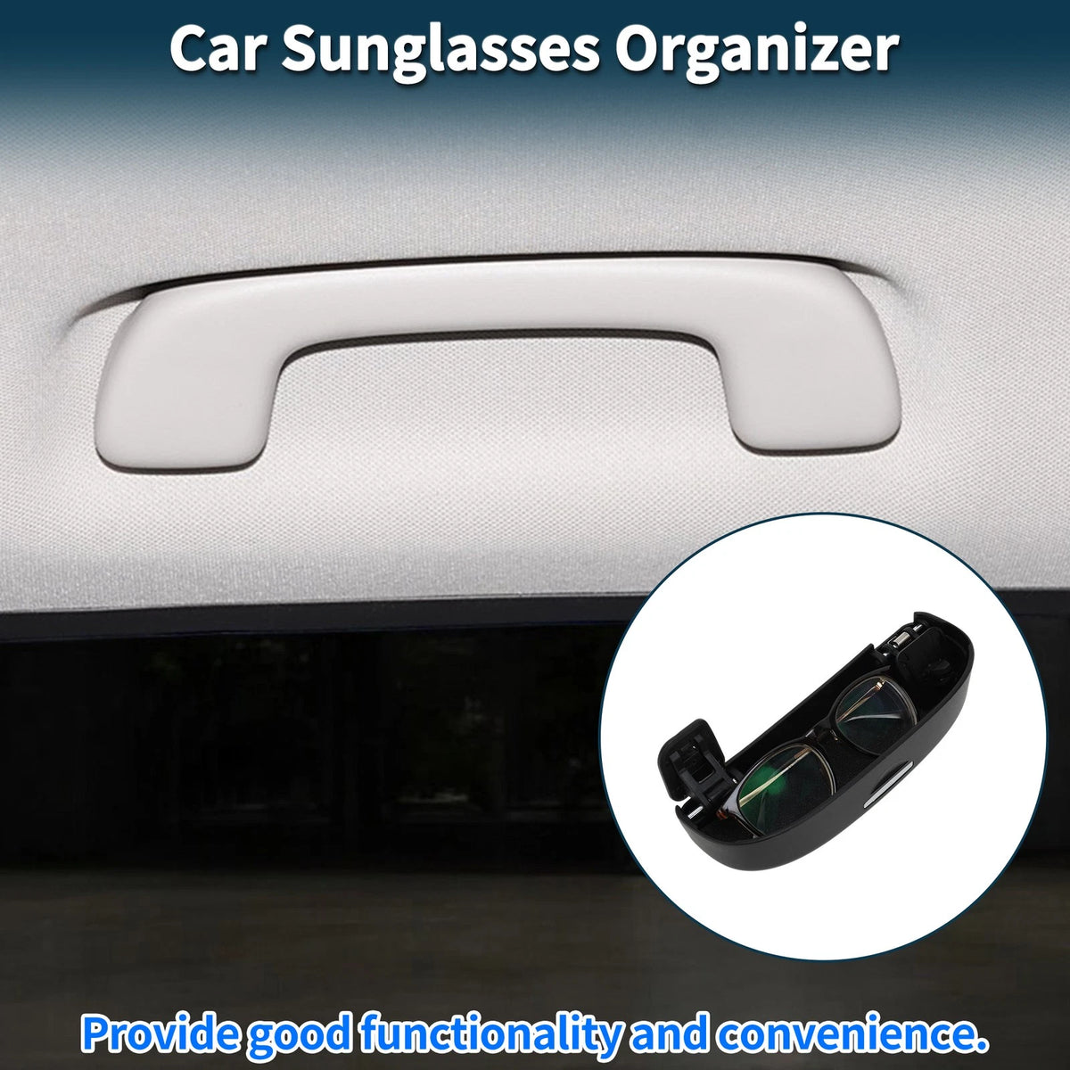 Set of 1 Car Sunglasses Case for Toyota Corolla E210 (2019–2024) Black