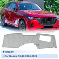 Dash Cover with HUD for Mazda CX-60 2024–2026 Flannel Gray