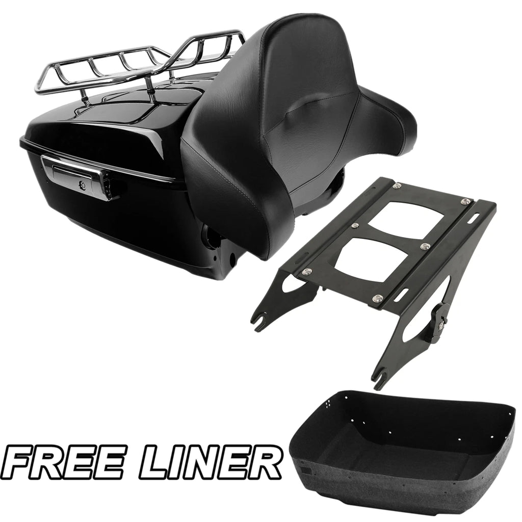 Trunk Backrest Mount Rack for Harley Touring Electra Road Glide (2014–2026)