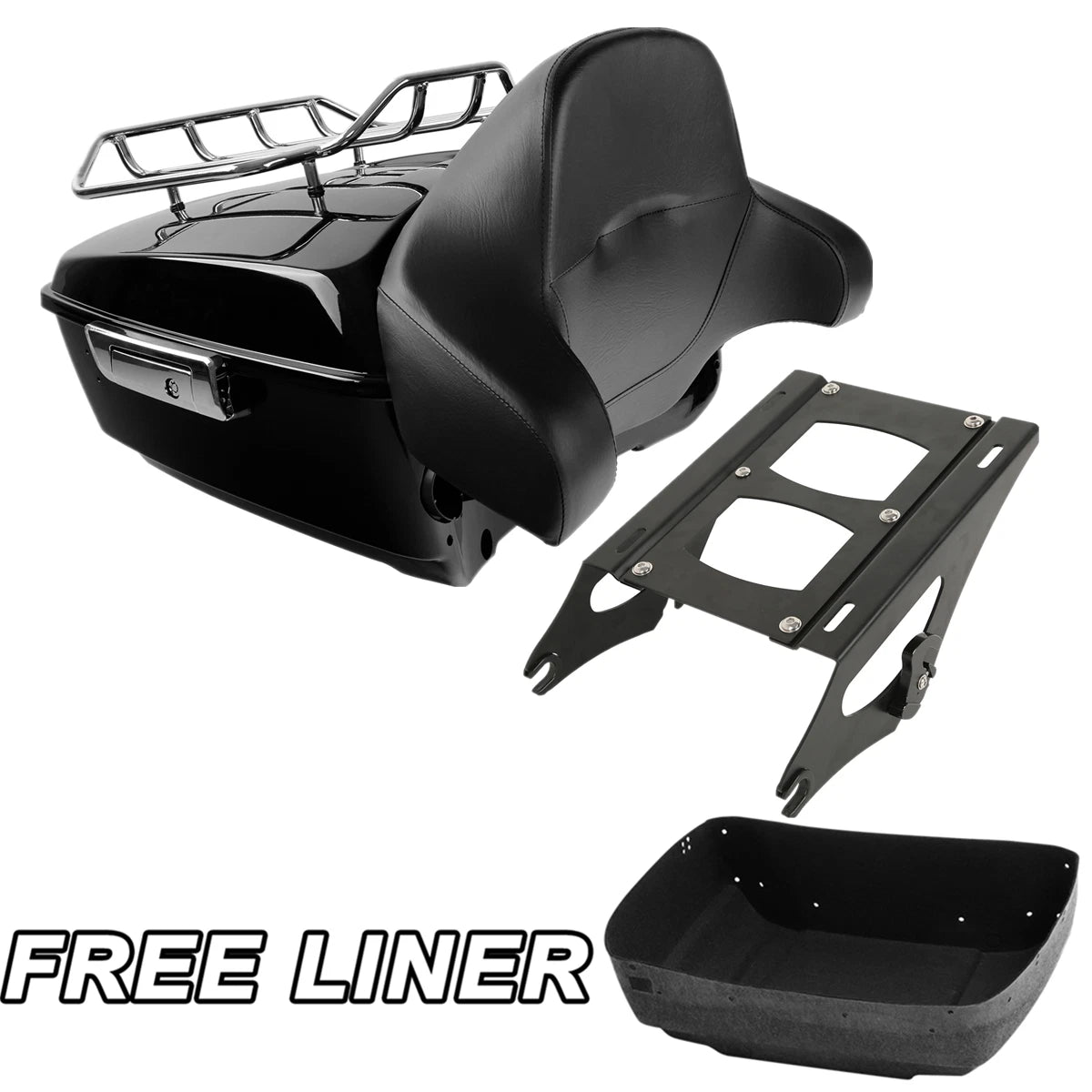 Trunk Backrest Mount Rack for Harley Touring Electra Road Glide (2014–2026)