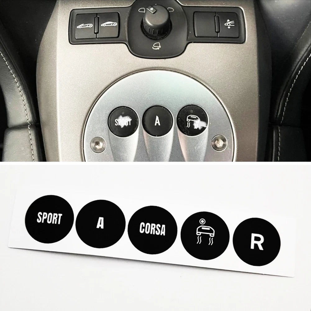 Gear Selector Decal for Automotive Applications