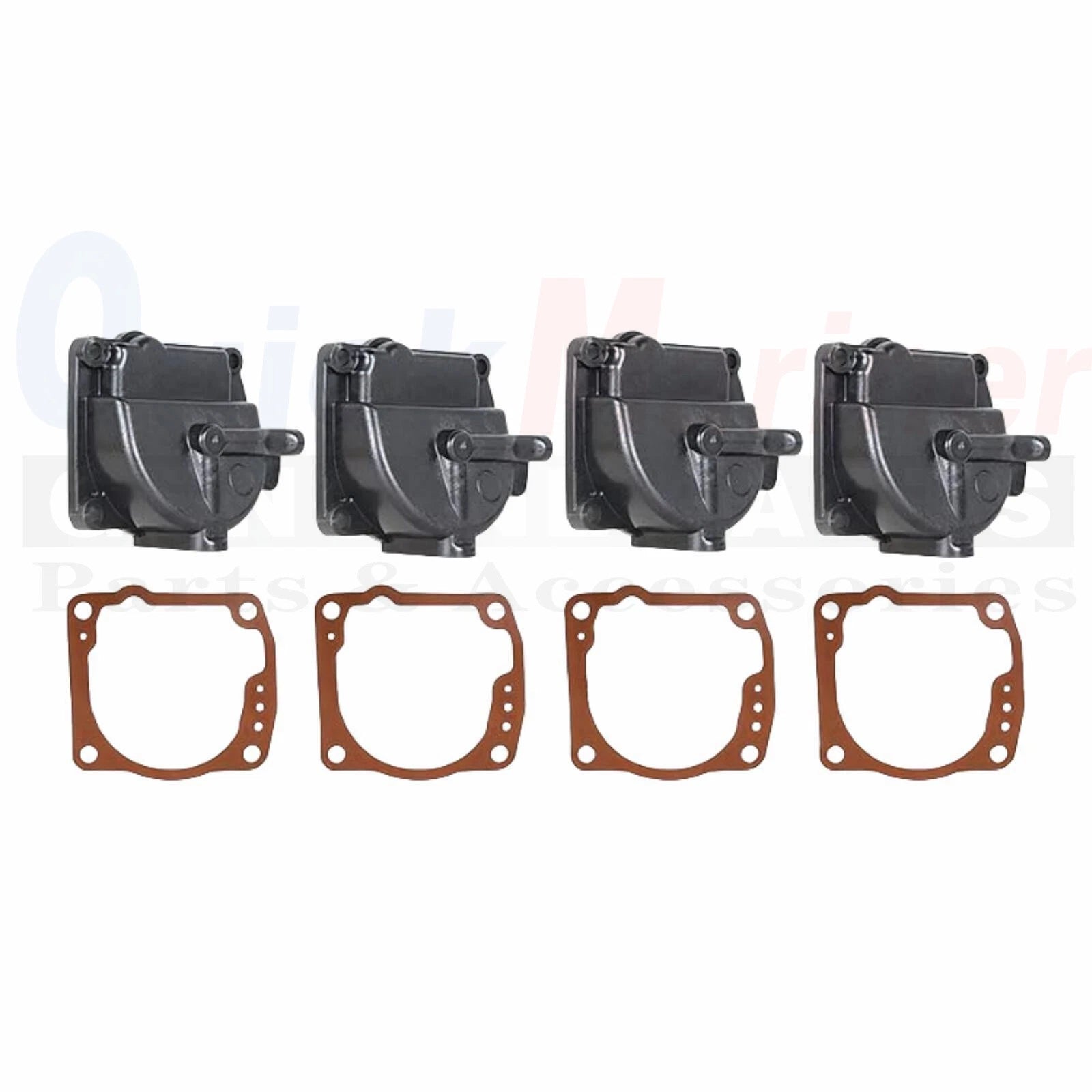 4X Float Chamber Carb Bowl with Gasket 343870 for OMC Johnson/Evinrude (N/A)