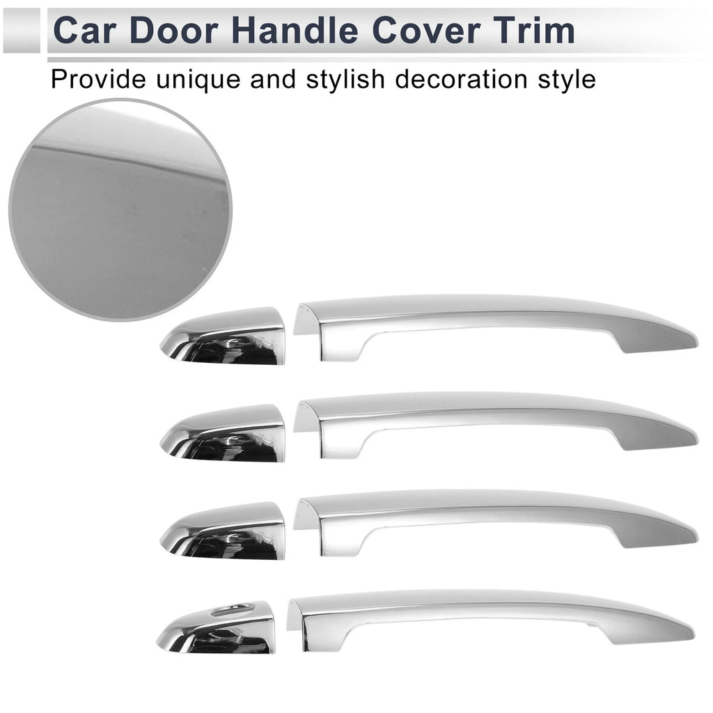 Door Handle Cover Trim for Toyota Highlander Tailgate Handle Silver Tone (2014–2023)