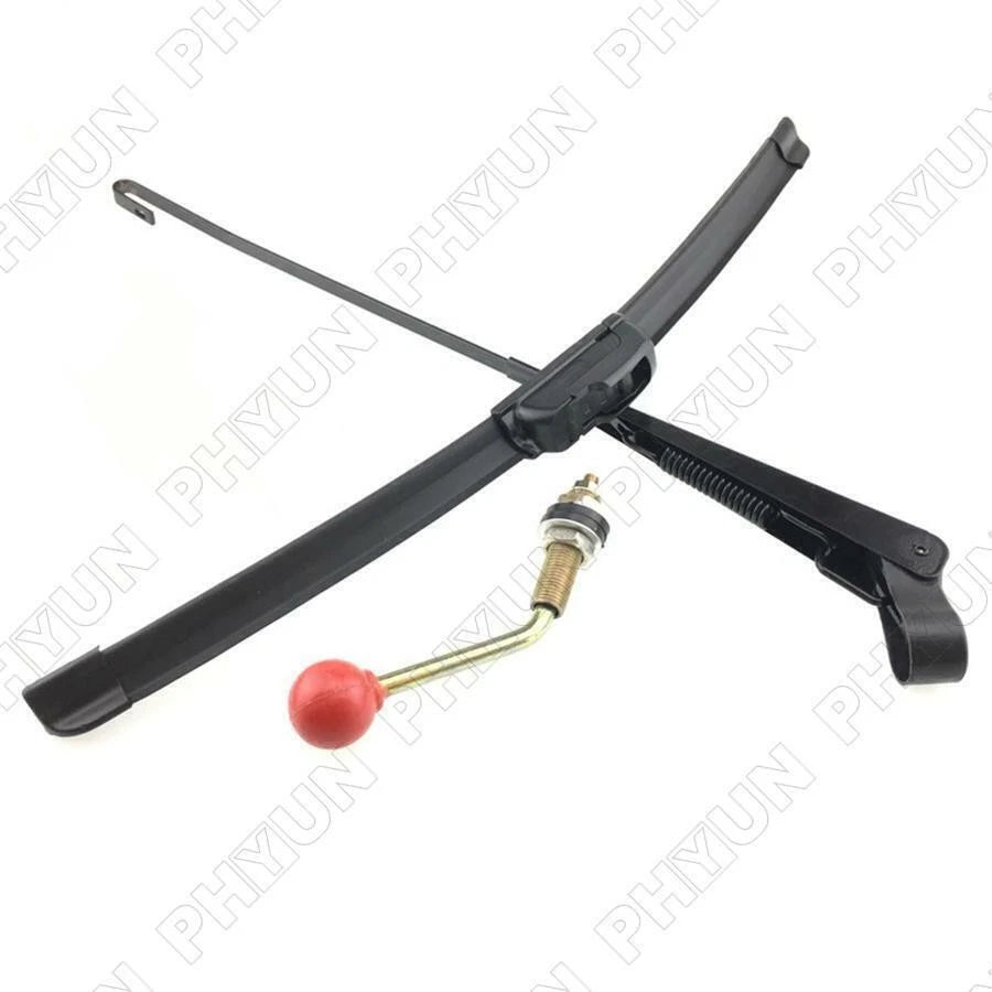 Universal Manual Windshield Wiper for Polaris Can-Am John Deere UTV Golf Cart