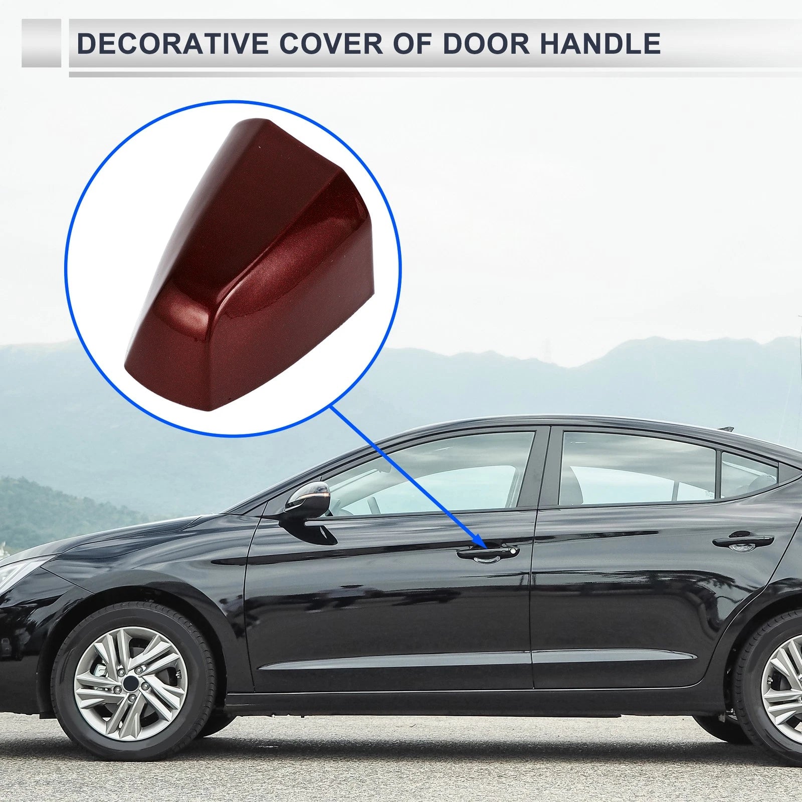 Front Left Door Handle Cover Cap Replacement for BMW X1 X2 (2015–2018)