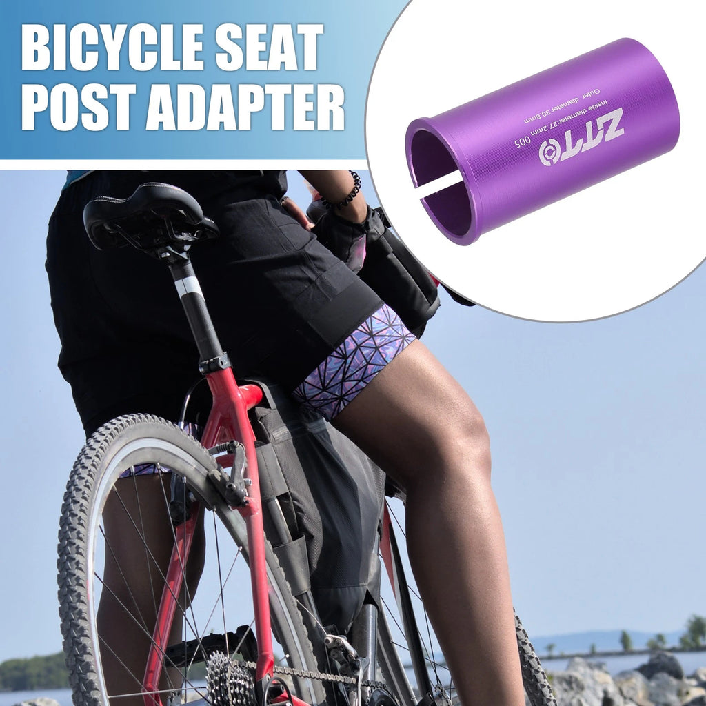 Seat Post Adapter Purple 27.2mm ID to 30.8mm OD Durable for Bicycle