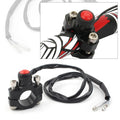 Universal Rotating Bar Clamp Start Stop Kill Switch Button for 7/8" 22 Handlebar