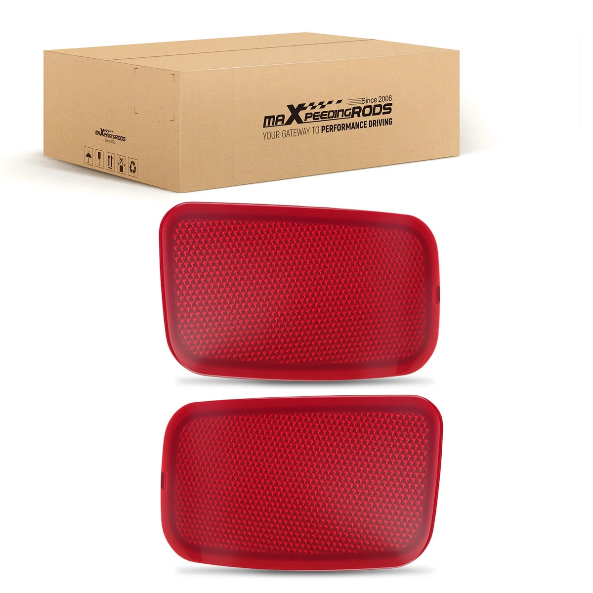 Bumper Reflector Set for Mini Countryman F60 (2015–2019) Left Right Rear Red