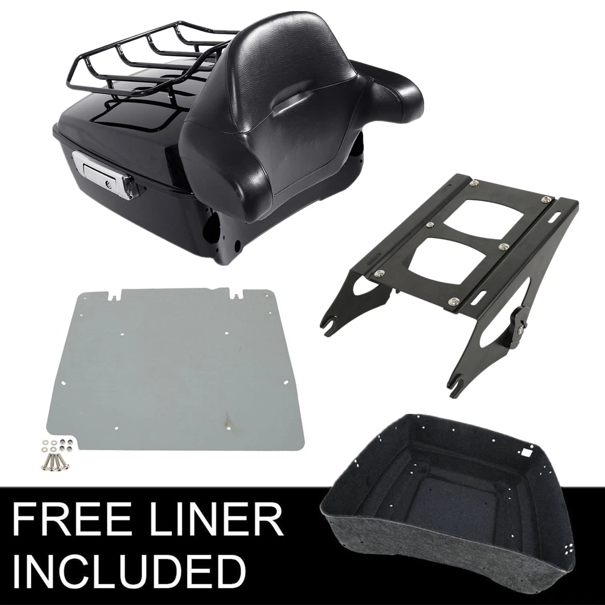 Trunk Backrest Pad for Harley Touring Electra Road Glide (2014–2023)