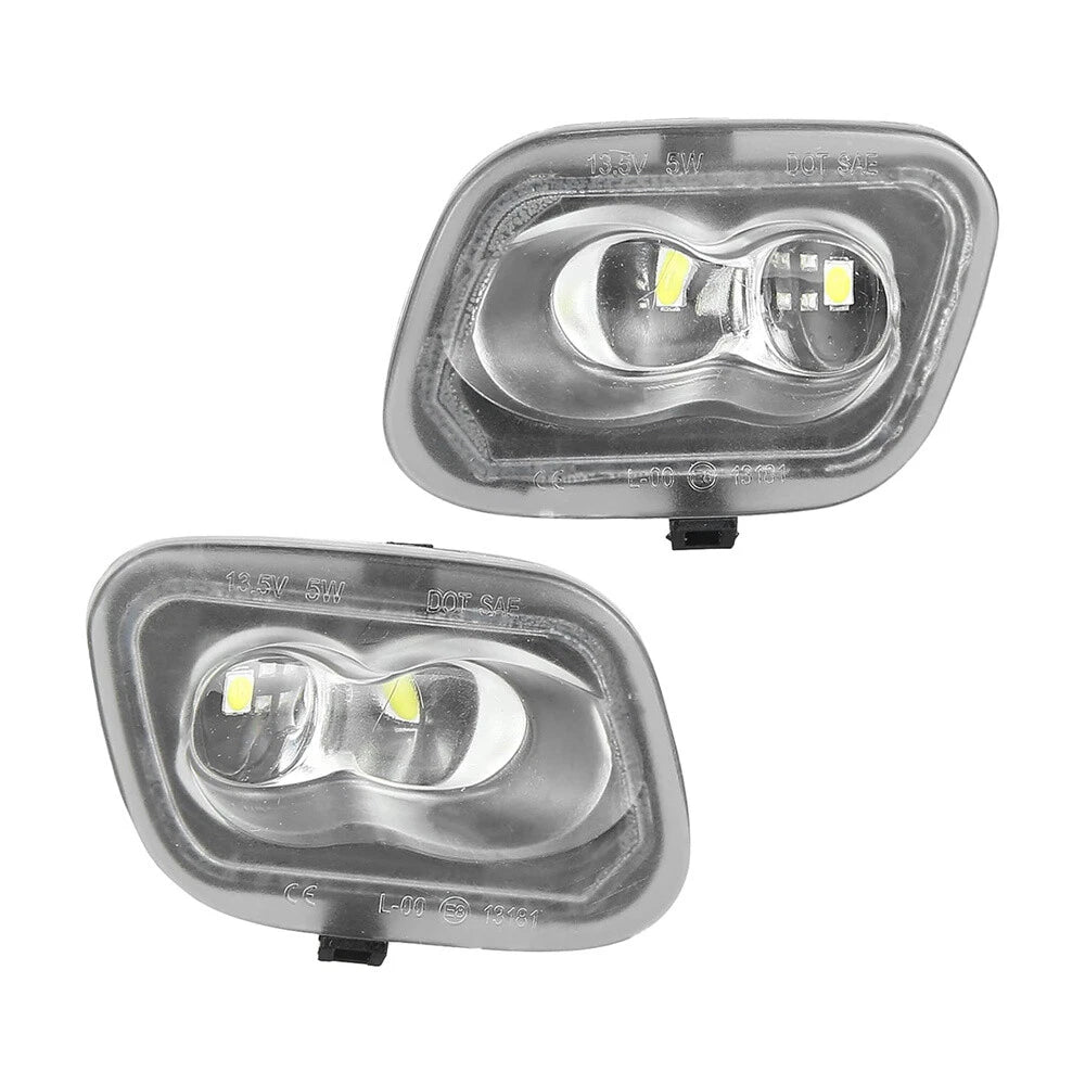 White LED Side Mirror Puddle Light Lamps for Ford F-150 (2015–2022)