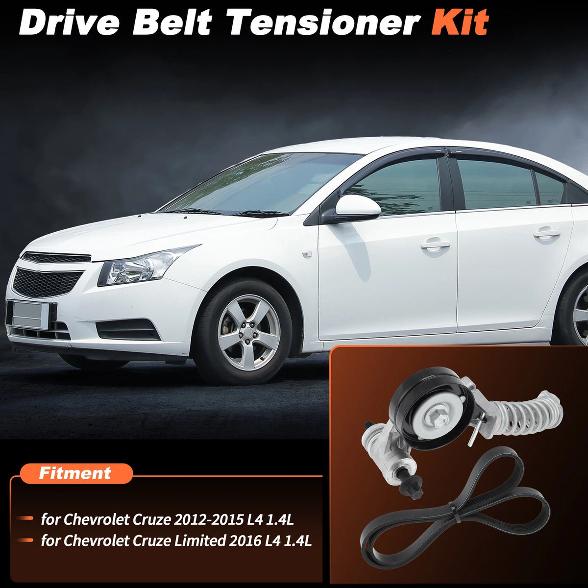 Serpentine Belt Tensioner Kit Replacement for Chevrolet Cruze (2012–2015)