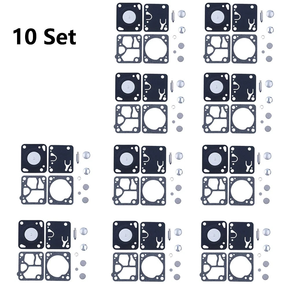 Set of 10 Carburetor Repair Kits for McCulloch Mac 140 130 110 (K1-MDC)