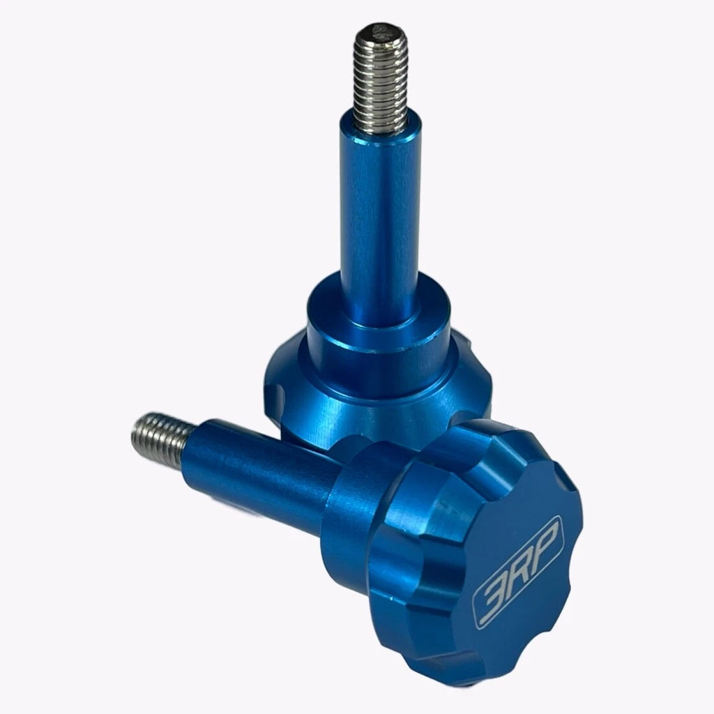 Set of 2 Billet Knobs for Yamaha 1.8L/1.9L Engine Cover (V2) - Blue