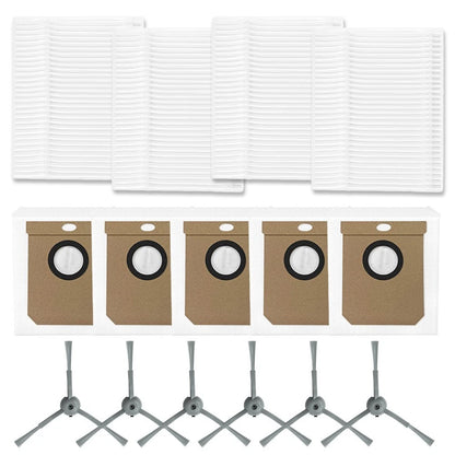 Side Brush Filter Dust Bag Kit for Clean L50 L60 (2018–2023)