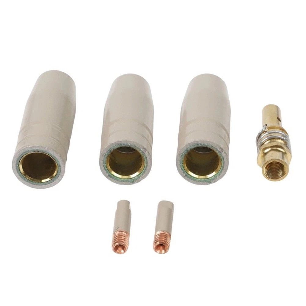 6PCS Red Copper MIG Welding Accessories for 15AK Torch Coated Design