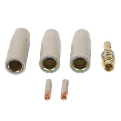 6PCS Red Copper MIG Welding Accessories for 15AK Torch Coated Design