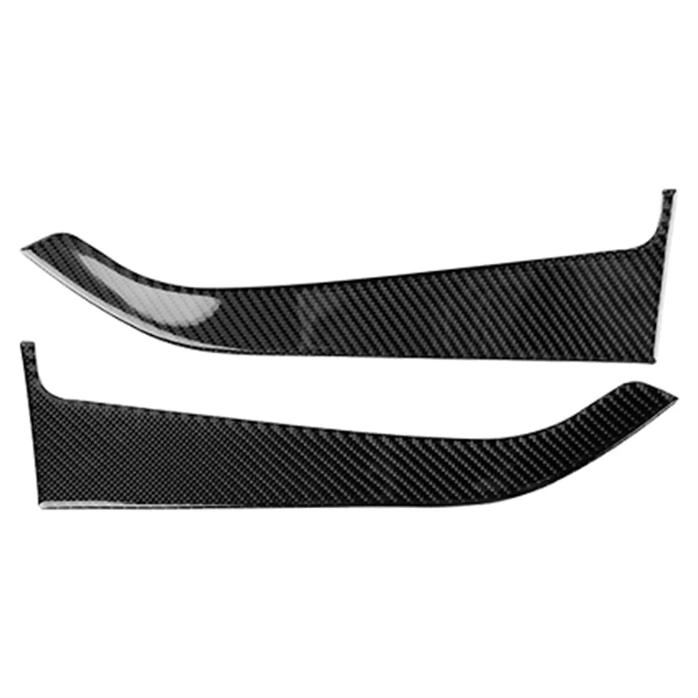 2X Carbon Fiber Interior Door Panel Cover for Ford Mustang (2015–2023)