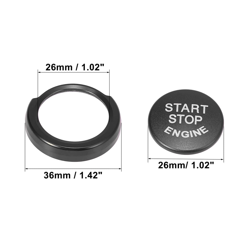 Start Stop Button Cover Cap with Ring Kit for BMW 1 2 3 4 X1 X2 (2010–2021)