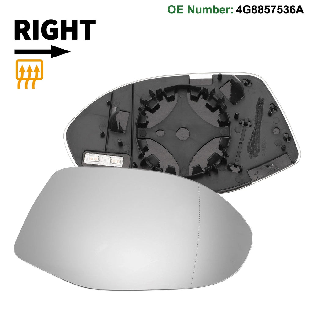 Heated Right Side Mirror Glass Replacement for Audi A7 (2010–2018)