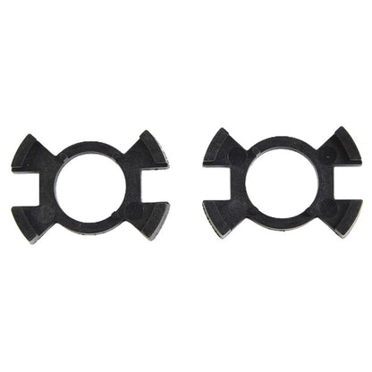 2X Headlight Holder Adapter for H1 Bulbs (Black)