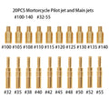 20x Carburetor Main Jet Kit 100-140, 32-55 for Keihin PWK