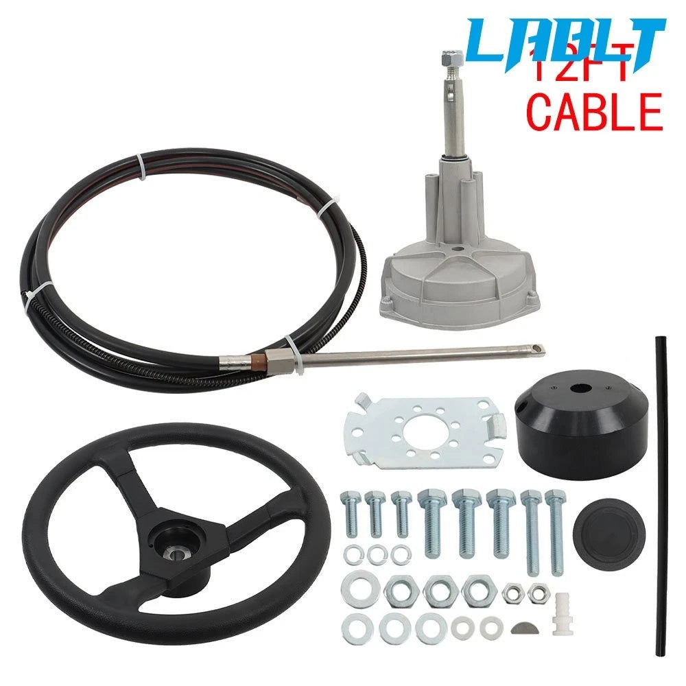 Rotary Steering System Outboard Kit for Marine (12 Feet) SS13712