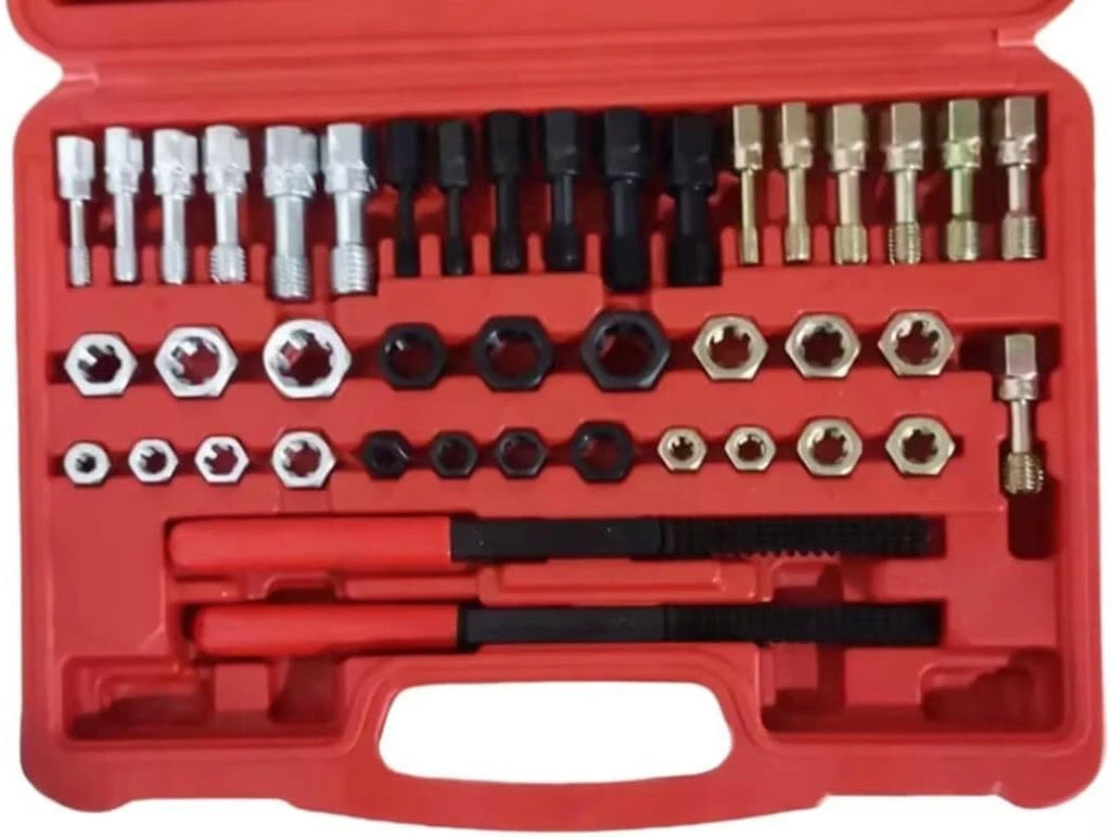 42Pcs Thread Chaser Tool Set for Metric SAE Repair Kit