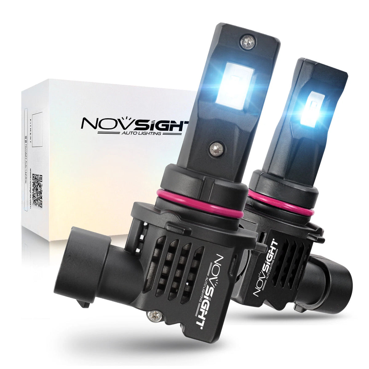 2X HB3 9005 LED Headlight Bulbs for Various Vehicles (6000K, 10000LM)
